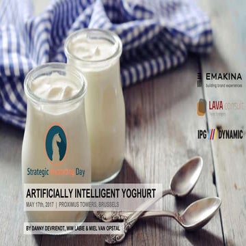 Artificially Intelligent Yoghurt
