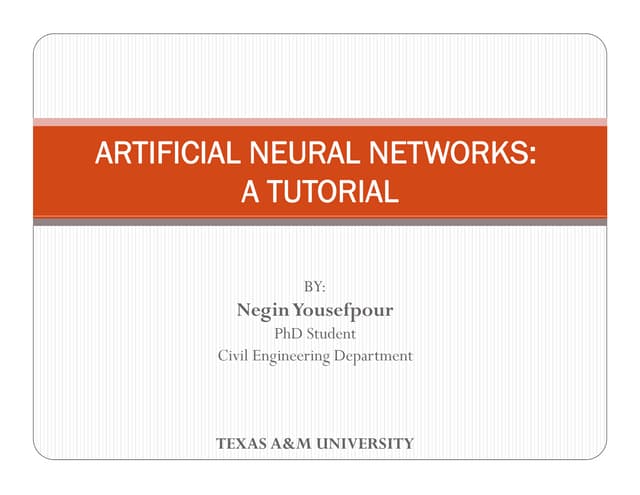 Artificial neural networks