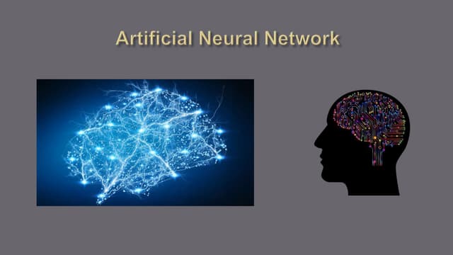Artificial neural networks 