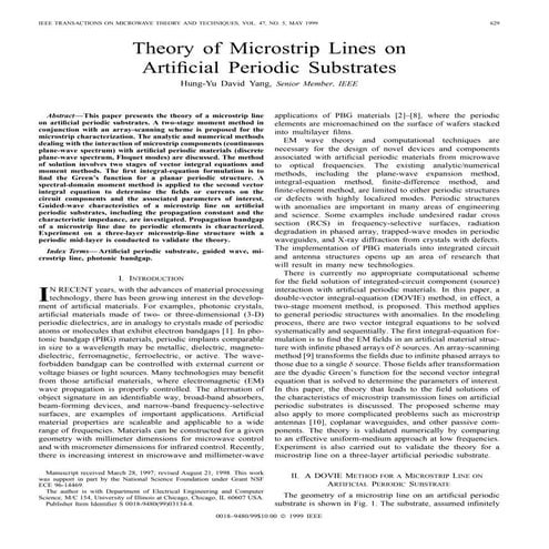 Artificial periodic substrates