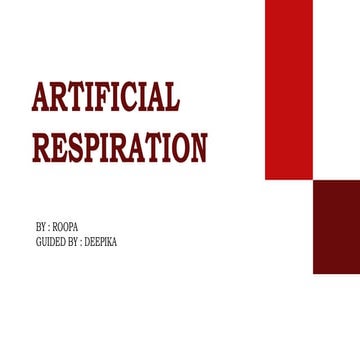 Artificial Respiration (Resuscitation method) | PDF