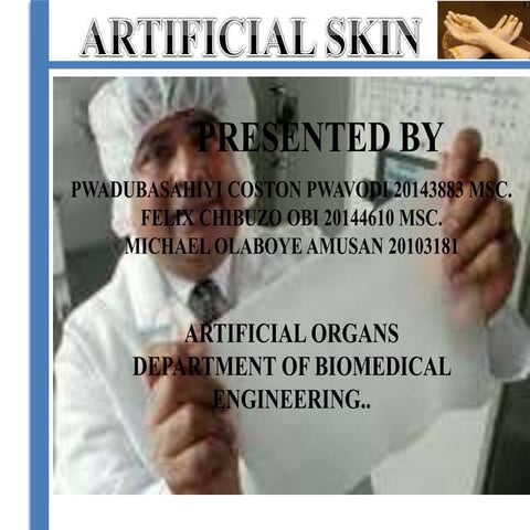 ARTIFICIAL SKIN AND ARTIFICIAL CARTILAGE