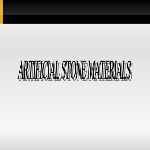 Artificial Stone Materials