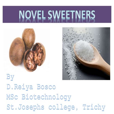Novel Artificial sweeteners