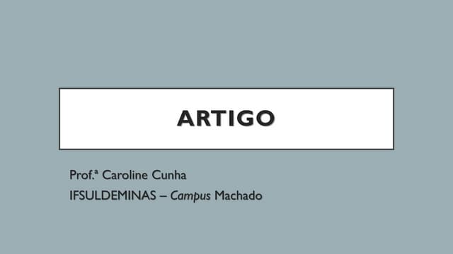 Artigo