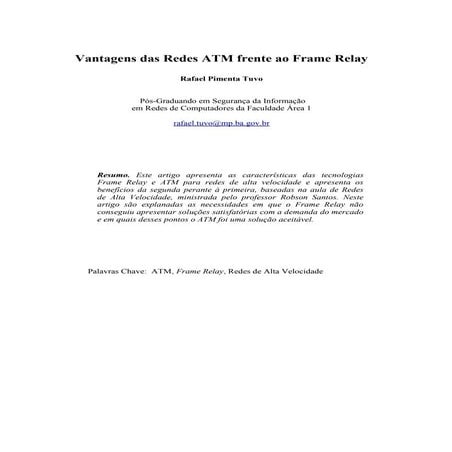 Artigo   frame relay e atm