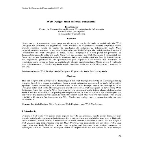 Artigo papel do web designer