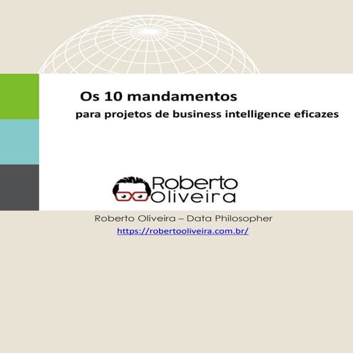 10 mandamentos do projeto de BI