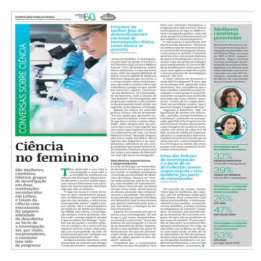 Artigo: Conversas sobre Ciência - Ciência no feminino