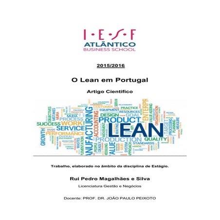 Paper "O Lean em Portugal"