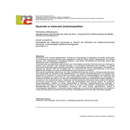 Quando a Internet (in) tranquiliza