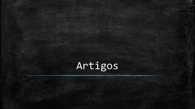 Artigos