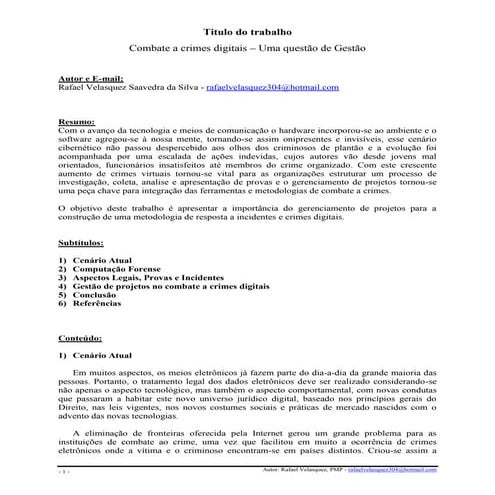 Artigo velasquez (combate a crimes digitais)