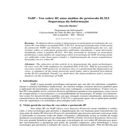Redes - VoIP Teoria | PDF