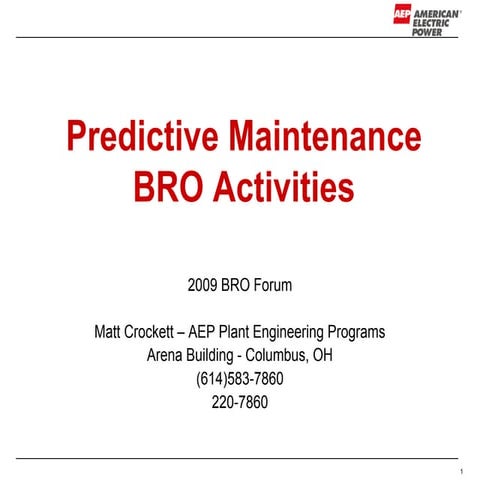 Artikel preventive maintenance