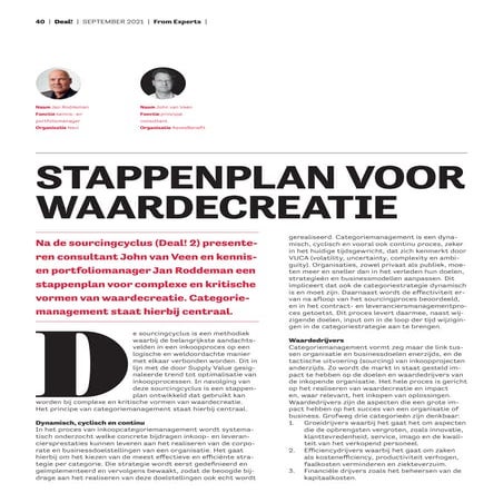 Pragmatic approach to procurement value creation (Deal sept 2021) 