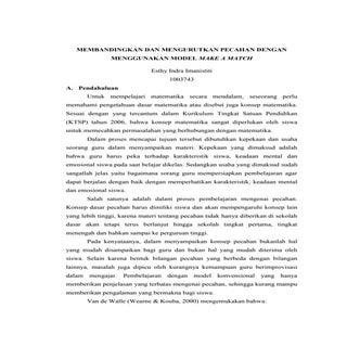 MEMBANDINGKAN DAN MENGURUTKAN PECAH...