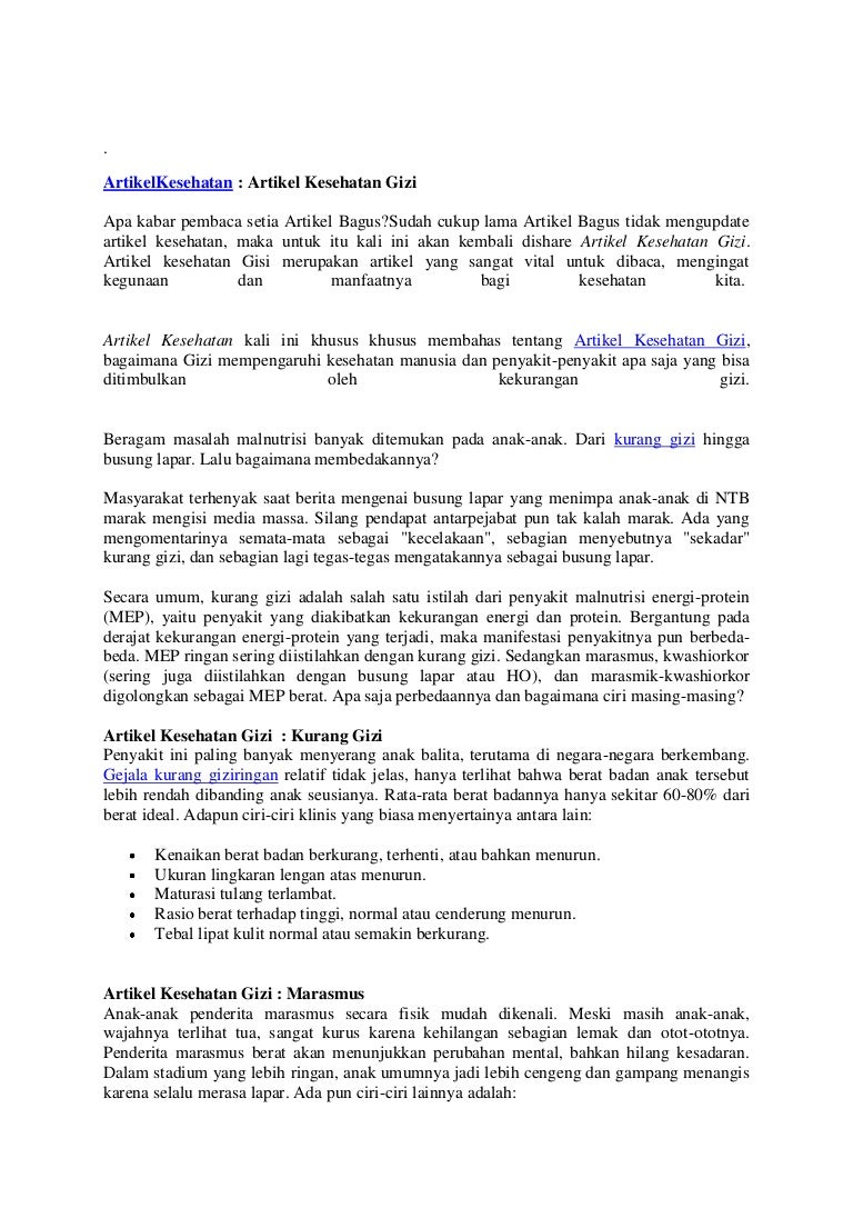 Artikel Kesehatan