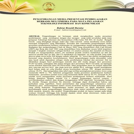 Artikel presentasi