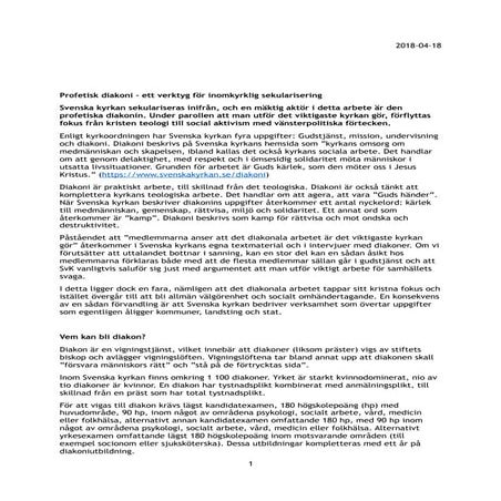 Artikel profetisk diakoni | PDF