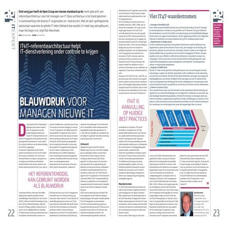 IT4IT Reference Architecture : Blauwdruk voor het managen van de nieuwe IT