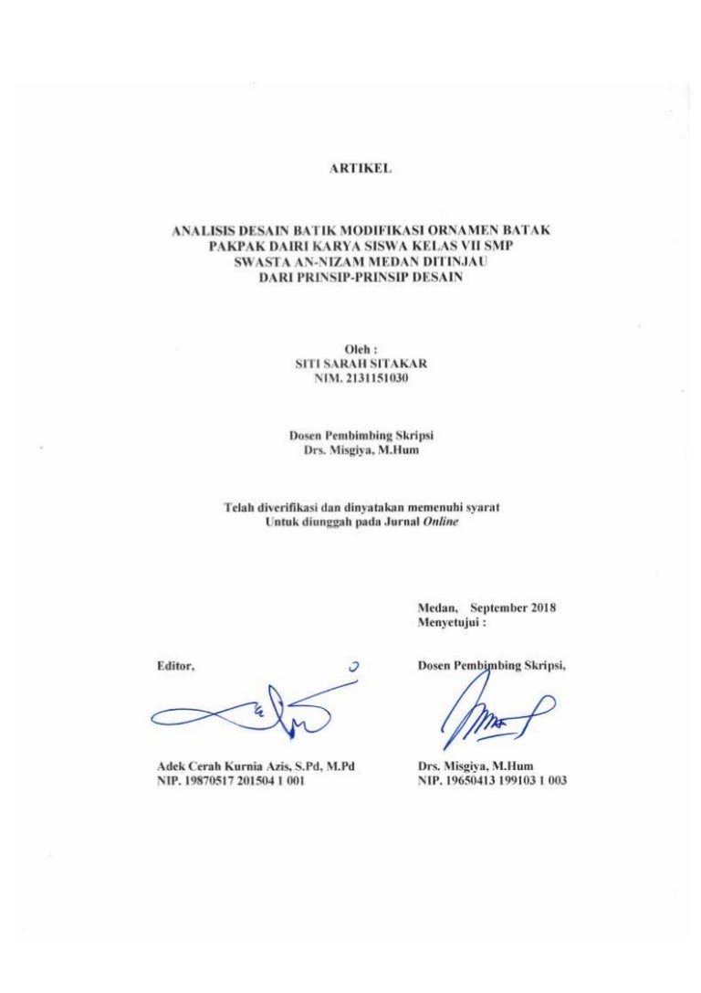 Artikel Sarah Sitakar