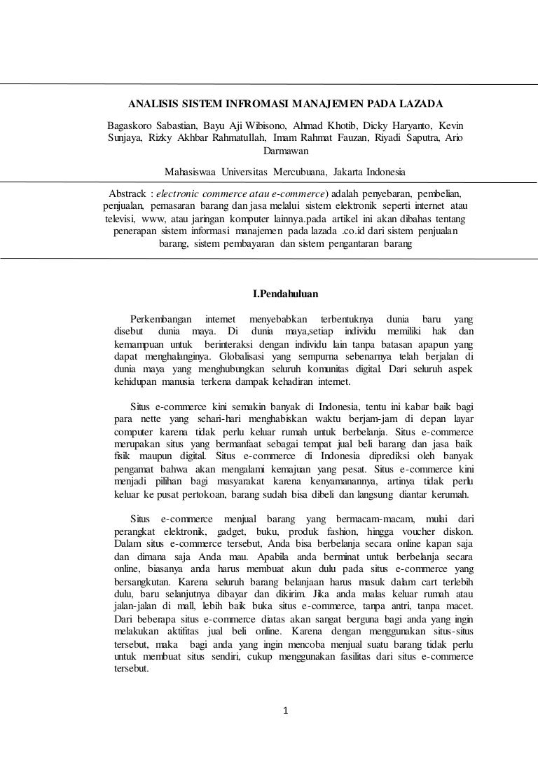 Artikel Sistem Informasi Manajemen Kevin Sunjaya Bagaskoro Sabasti