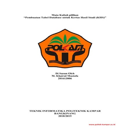 Artikel tabel database