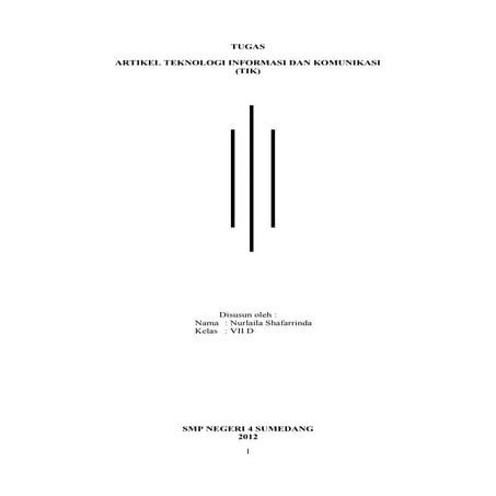 Artikel teknologi informasi-dan-komunikasi