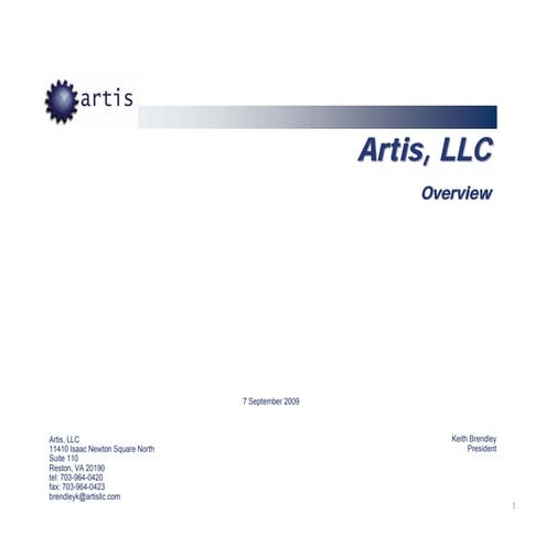 Artis Overview