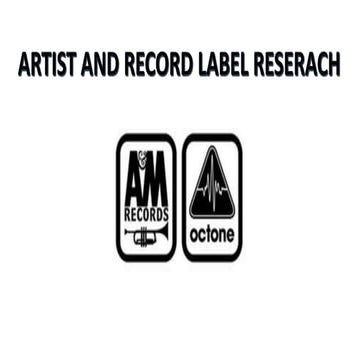 Artist and Record label research