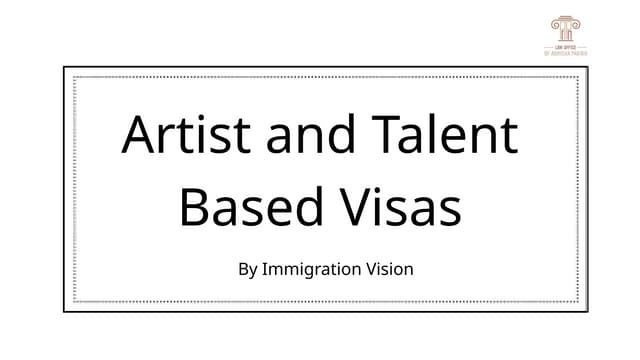 Best Artist and Talent Based Visas for Musicians, Actors, and Performers