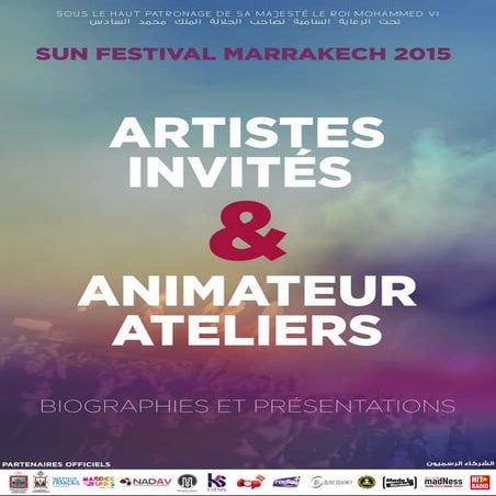 Artistes et formateurs sun festival 2015