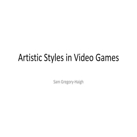 Artistic styles in video games