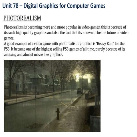 Artistic styles used in computer games 