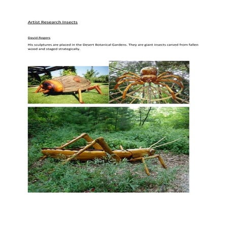 Artist research insects