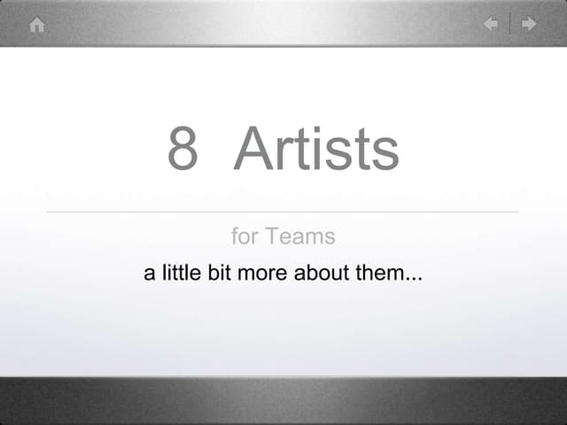 Artists for Collab Teams in Visual Thinking