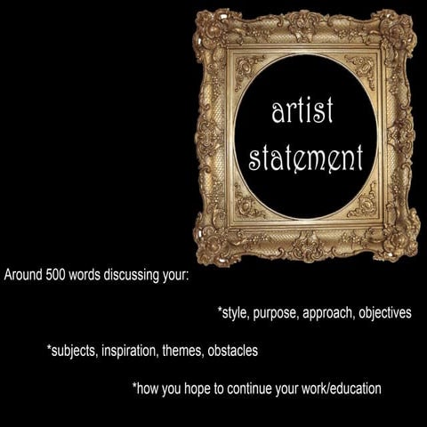 Artist statement