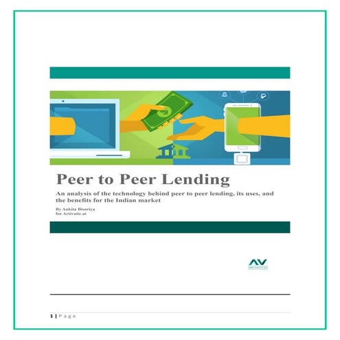 P2P Lending Business Research by Artivatic.ai