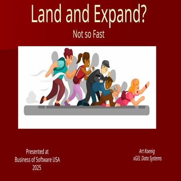 BoSUSA25 | Art Koenig | Land and Expand? Oh, Really Now