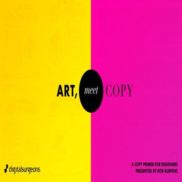 Art, Meet Copy: A Copywriting Primer for Designers 