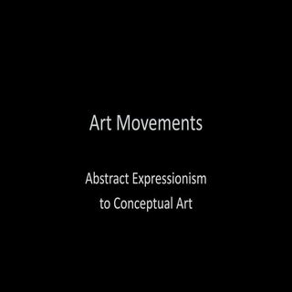 Art Movements Post Wwii