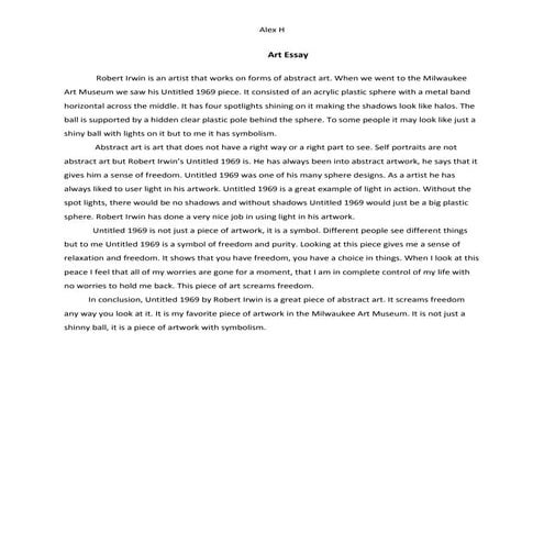 Milwaukee Art Museam Essay | DOC