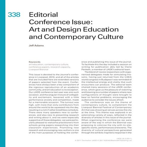 Art n design education contemporary