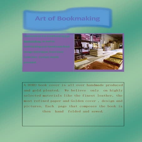 Art of Bookmaking