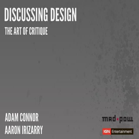 Discussing Design: The Art of Critique