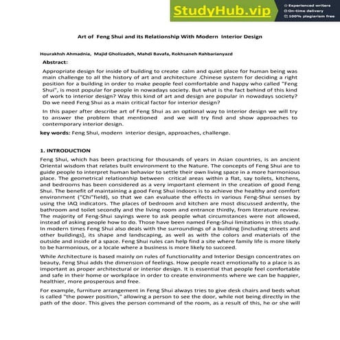 Art of feng shui and its relationship with modern interior design.pdf
