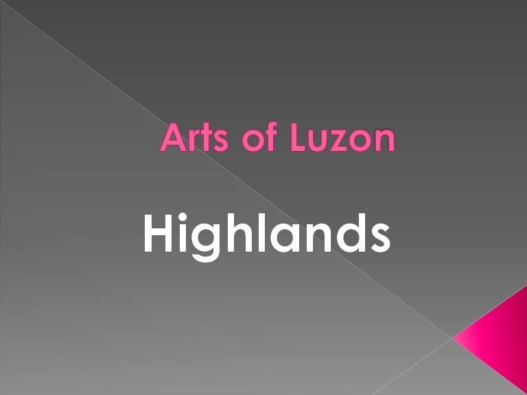 Art Of Luzon Highlands