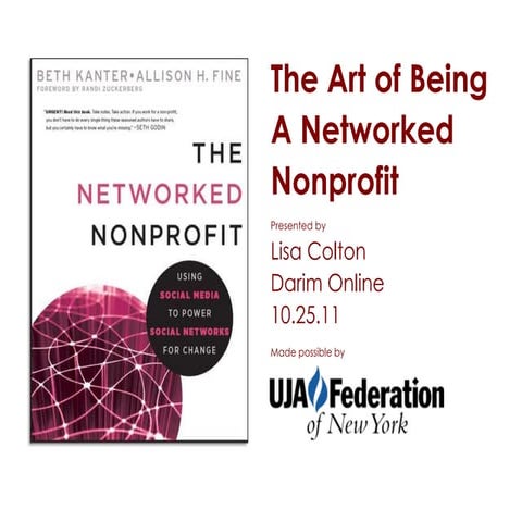 UJA Fed NY Series: The Art of Being a Networked Nonprofit
