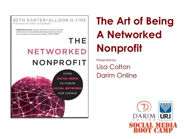 URJ Social Media Boot Camp: Art of Being a Networked Nonprofit